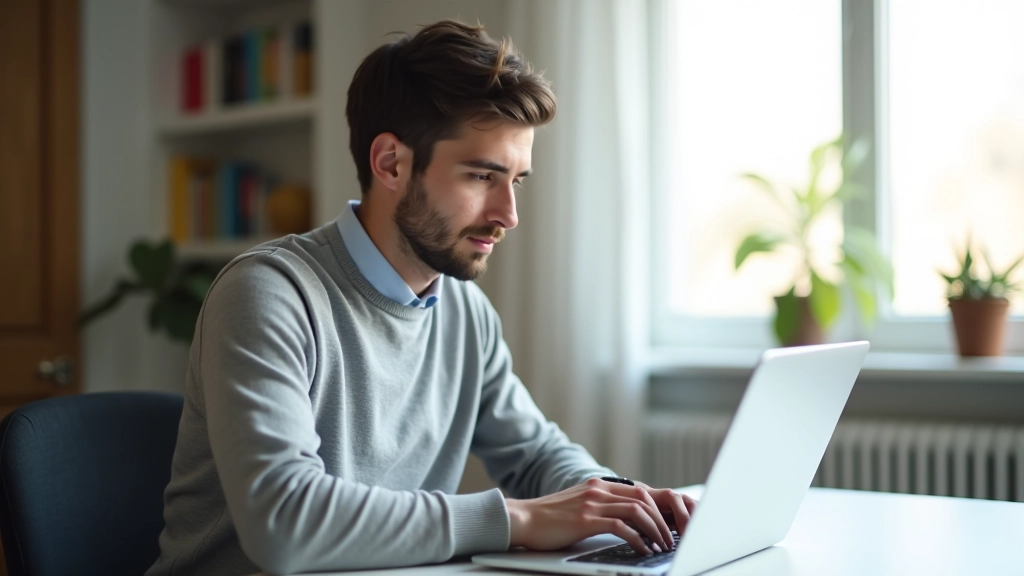 Pessoa a configurar Google Drive no computador portátil, ecrã com pastas sincronizadas visíveis